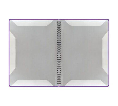 Папка-тетрадь для нот А4, 20 вкладышей на 40 страниц, на гребне, пластик, ФИОЛЕТОВАЯ, BRAUBERG, 404645