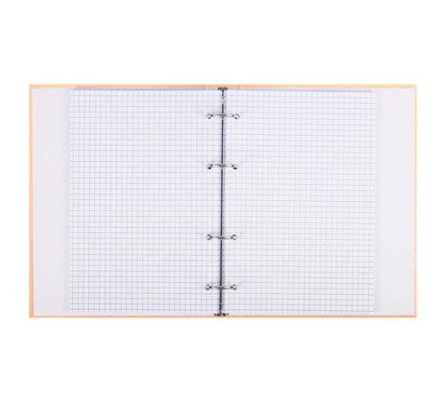 Тетрадь на кольцах А5 165х215 мм, 120 листов, твердый картон, клетка, BRAUBERG, 