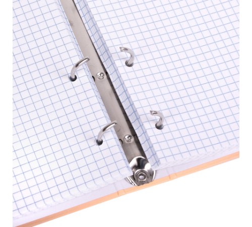 Тетрадь на кольцах А5 165х215 мм, 120 листов, твердый картон, клетка, BRAUBERG, 