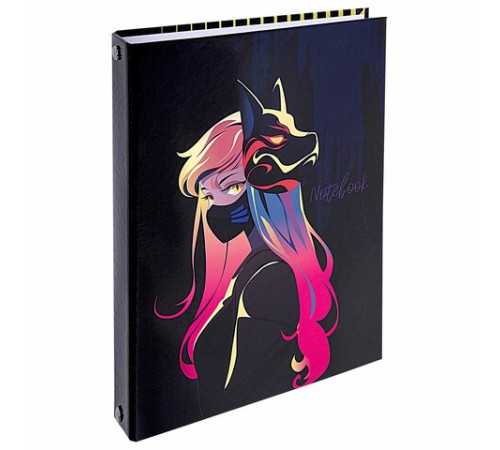 Тетрадь на кольцах А5 165х215 мм, 120 листов, твердый картон, клетка, BRAUBERG, 