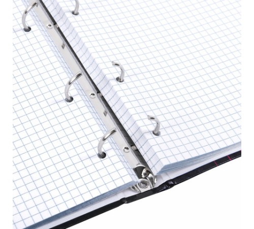 Тетрадь на кольцах А5 165х215 мм, 120 листов, твердый картон, клетка, BRAUBERG, 