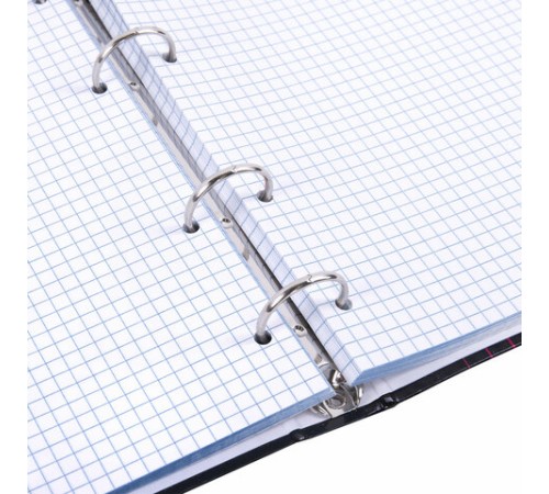 Тетрадь на кольцах А5 165х215 мм, 120 листов, твердый картон, клетка, BRAUBERG, 