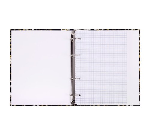 Тетрадь на кольцах А5 165х215 мм, 120 листов, твердый картон, клетка, BRAUBERG, 