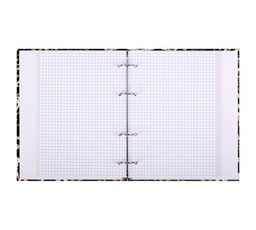 Тетрадь на кольцах А5 165х215 мм, 120 листов, твердый картон, клетка, BRAUBERG, 