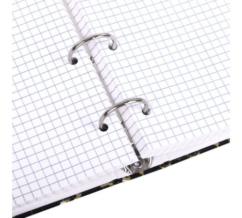 Тетрадь на кольцах А5 165х215 мм, 120 листов, твердый картон, клетка, BRAUBERG, 