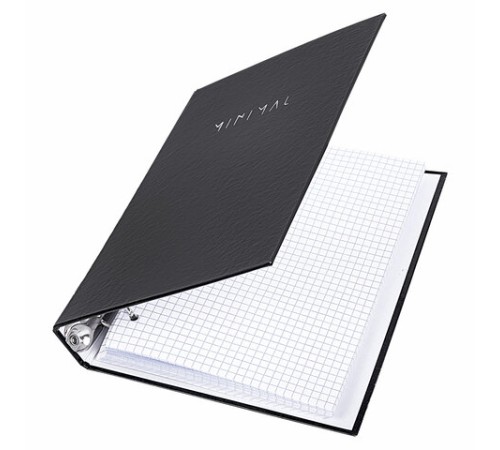 Тетрадь на кольцах А5 175х215 мм, 120 л., твердый картон, клетка, BRAUBERG 