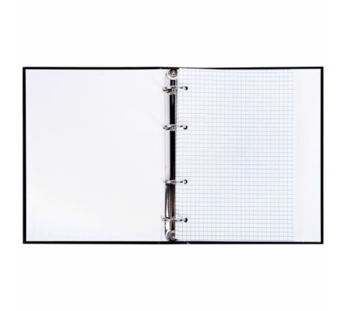 Тетрадь на кольцах А5 175х215 мм, 120 л., твердый картон, клетка, BRAUBERG 