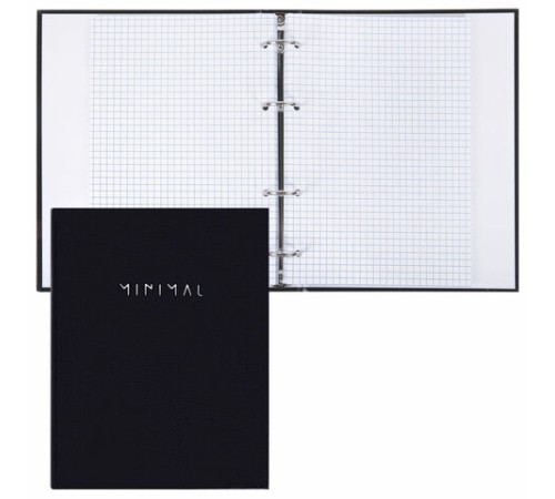 Тетрадь на кольцах А5 175х215 мм, 120 л., твердый картон, клетка, BRAUBERG 