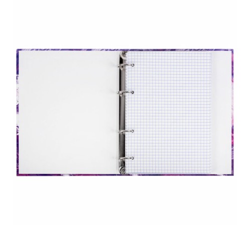 Тетрадь на кольцах А5 165х215 мм, 120 листов, твердый картон, клетка, BRAUBERG, 