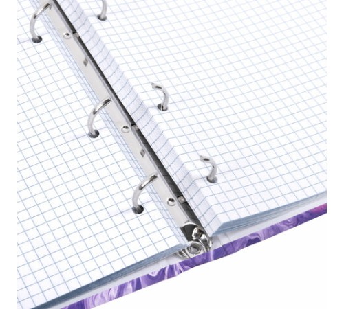 Тетрадь на кольцах А5 165х215 мм, 120 листов, твердый картон, клетка, BRAUBERG, 