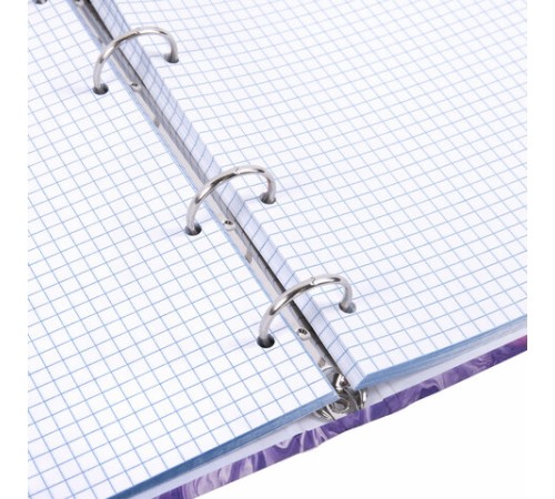 Тетрадь на кольцах А5 165х215 мм, 120 листов, твердый картон, клетка, BRAUBERG, 