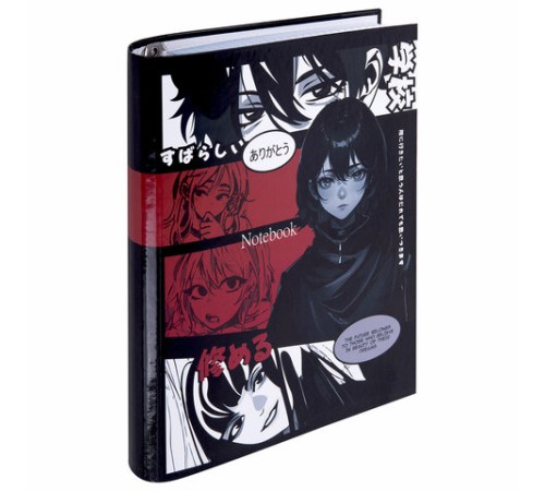 Тетрадь на кольцах А5 175х215 мм, 120 листов, твердый картон, клетка, BRAUBERG, 