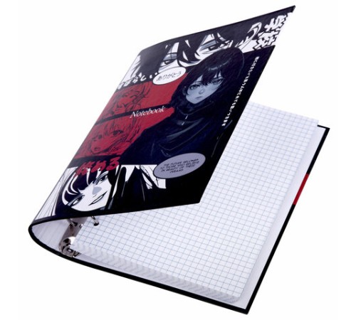 Тетрадь на кольцах А5 175х215 мм, 120 листов, твердый картон, клетка, BRAUBERG, 