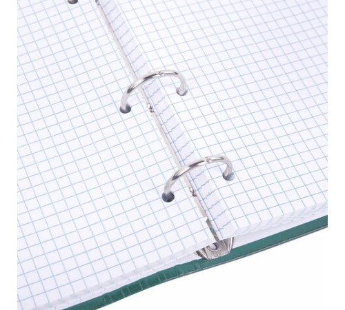 Тетрадь на кольцах А5 175х215 мм, 120 листов, твердый картон, клетка, BRAUBERG, 