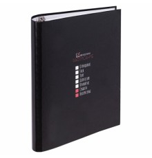 Тетрадь на кольцах А5 175х215 мм, 120 листов, твердый картон, клетка, BRAUBERG, 