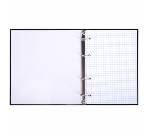 Тетрадь на кольцах А5 175х215 мм, 120 листов, твердый картон, клетка, BRAUBERG, 