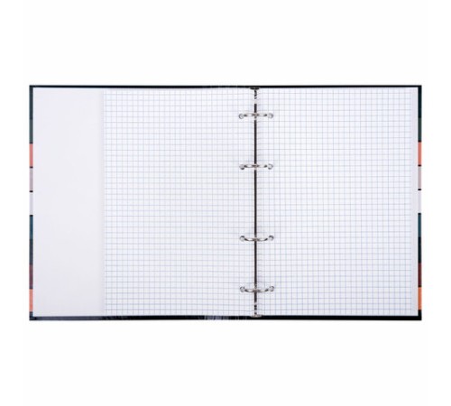 Тетрадь на кольцах А5 175х215 мм, 120 листов, твердый картон, клетка, BRAUBERG, 