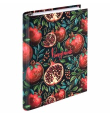 Тетрадь на кольцах А5 175х215 мм, 120 листов, твердый картон, фольга, клетка, BRAUBERG, 