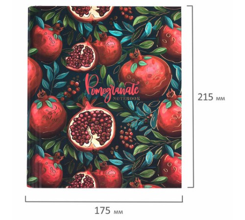 Тетрадь на кольцах А5 175х215 мм, 120 листов, твердый картон, фольга, клетка, BRAUBERG, 
