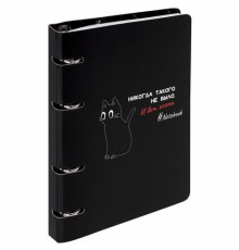 Тетрадь на кольцах А5 160х212 мм, 120 листов, картон, матовая ламинация, клетка, BRAUBERG, 