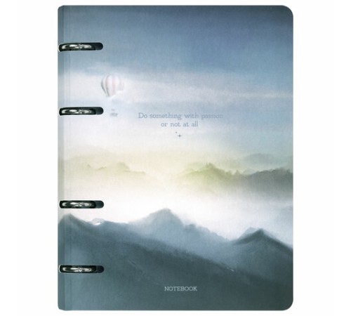 Тетрадь на кольцах А5 160х212 мм, 120 листов, картон, матовая ламинация, клетка, BRAUBERG, 