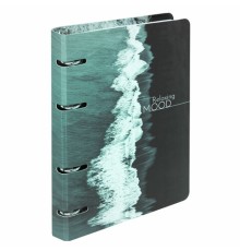 Тетрадь на кольцах А5 160х212 мм, 120 листов, картон, матовая ламинация, клетка, BRAUBERG, 