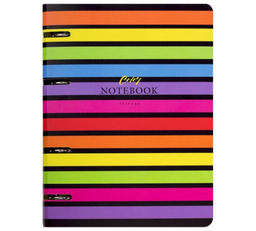 Тетрадь на кольцах А5 160х212 мм, 120 листов, картон, матовая ламинация, клетка, BRAUBERG, 