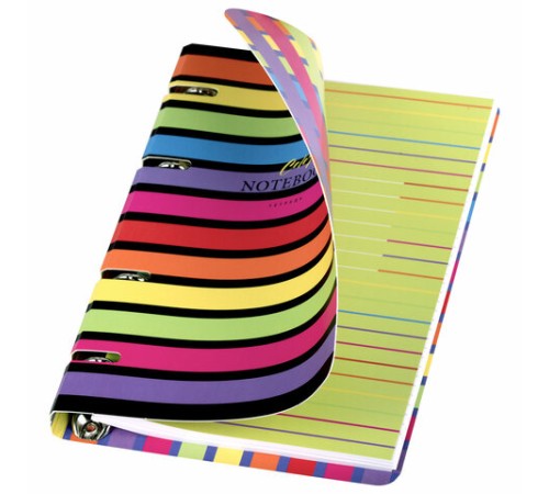 Тетрадь на кольцах А5 160х212 мм, 120 листов, картон, матовая ламинация, клетка, BRAUBERG, 