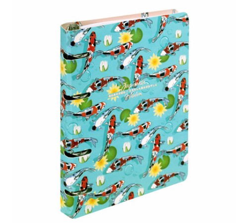 Тетрадь на кольцах А5 160х212 мм, 120 листов, картон, выборочный лак, клетка, BRAUBERG, 