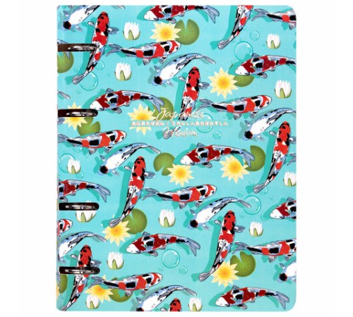 Тетрадь на кольцах А5 160х212 мм, 120 листов, картон, выборочный лак, клетка, BRAUBERG, 