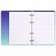 Тетрадь на кольцах А5 160х212 мм, 120 листов, картон, выборочный лак, клетка, BRAUBERG, 