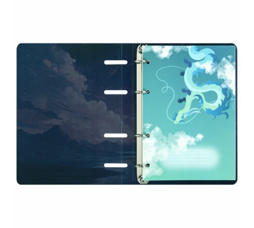 Тетрадь на кольцах А5 160х212 мм, 120 листов, картон, выборочный лак, клетка, BRAUBERG, 