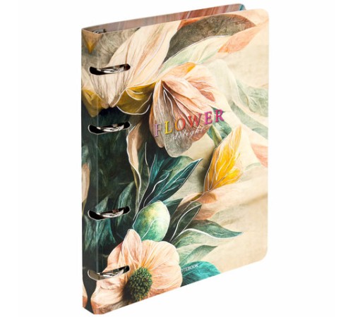 Тетрадь на кольцах А5 160х212 мм, 120 листов, картон, фольга, клетка, BRAUBERG, 