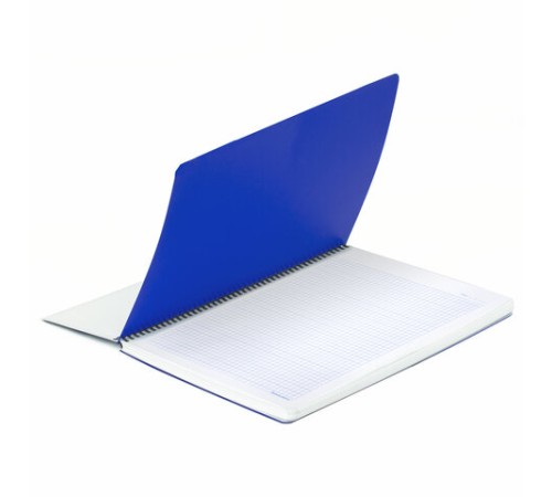 Тетрадь обложка пластик, А4, 120 л., спираль пластик, клетка, BRAUBERG 