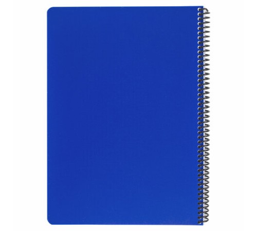 Тетрадь обложка пластик, А4, 120 л., спираль пластик, клетка, BRAUBERG 