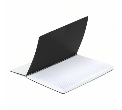 Тетрадь обложка пластик, А4, 120 л., спираль пластик, клетка, BRAUBERG 