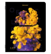 Тетрадь предметная PIGMENT 48 л., глянцевый УФ-лак, ОБЩЕСТВОЗНАНИЕ, клетка, подсказ, BRAUBERG, 404759