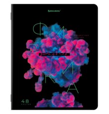 Тетрадь предметная PIGMENT 48 л., глянцевый УФ-лак, ФИЗИКА, клетка, подсказ, BRAUBERG, 404768