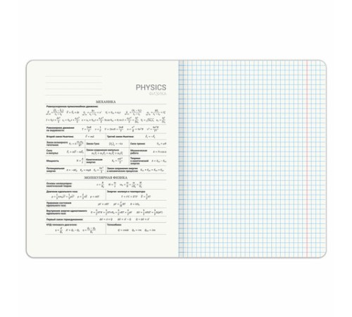 Тетрадь предметная PIGMENT 48 л., глянцевый УФ-лак, ФИЗИКА, клетка, подсказ, BRAUBERG, 404768