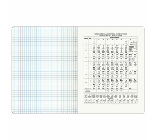 Тетрадь предметная PIGMENT 48 л., глянцевый УФ-лак, ХИМИЯ, клетка, подсказ, BRAUBERG, 404769