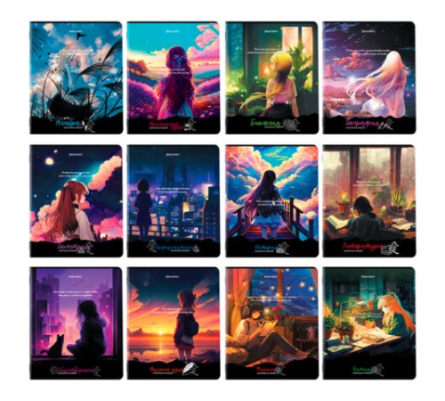 Тетради предметные, КОМПЛЕКТ 12 ПРЕДМЕТОВ, 48 л., матовая ламинация, BRAUBERG, 