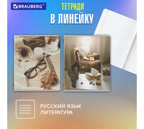 Тетради предметные, КОМПЛЕКТ 12 ПРЕДМЕТОВ, 48 л., SoftTouch, BRAUBERG, 