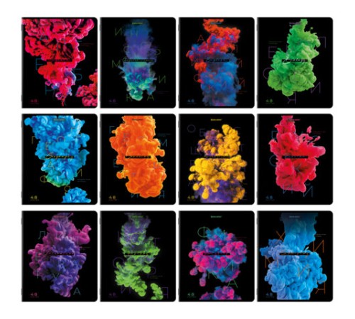 Тетради предметные, КОМПЛЕКТ 12 ПРЕДМЕТОВ, 48 л., глянцевый УФ-лак, BRAUBERG, 