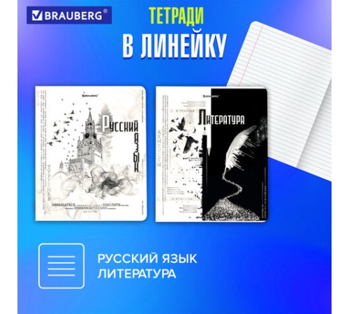Тетради предметные, КОМПЛЕКТ 12 ПРЕДМЕТОВ, 48 л., матовая ламинация, BRAUBERG, 