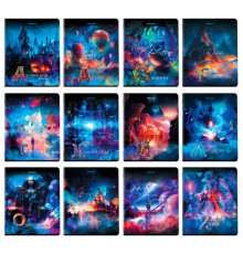 Тетради предметные, КОМПЛЕКТ 12 ПРЕДМЕТОВ, 48 л., глянцевый УФ-лак, BRAUBERG, 