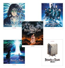 Тетрадь А5, 48 л., HATBER скоба, клетка, обложка картон, Атака Титанов 2 (микс в спайке), 48Т5В1