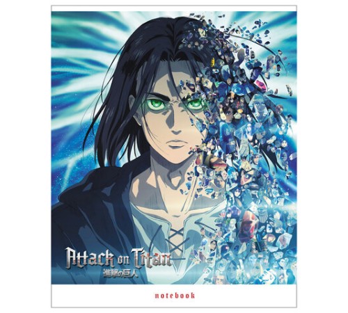 Тетрадь А5, 48 л., HATBER скоба, клетка, обложка картон, Атака Титанов 2 (микс в спайке), 48Т5В1