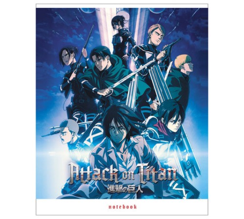 Тетрадь А5, 48 л., HATBER скоба, клетка, обложка картон, Атака Титанов 2 (микс в спайке), 48Т5В1