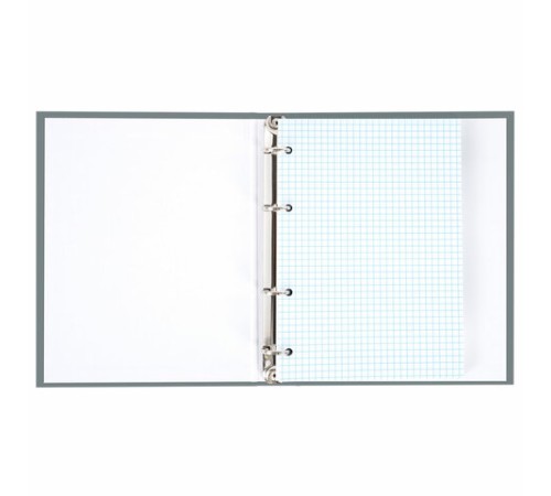 Тетрадь на кольцах А5 175х215 мм, 120 л., твердый картон, матовая ламинация, клетка, BRAUBERG 