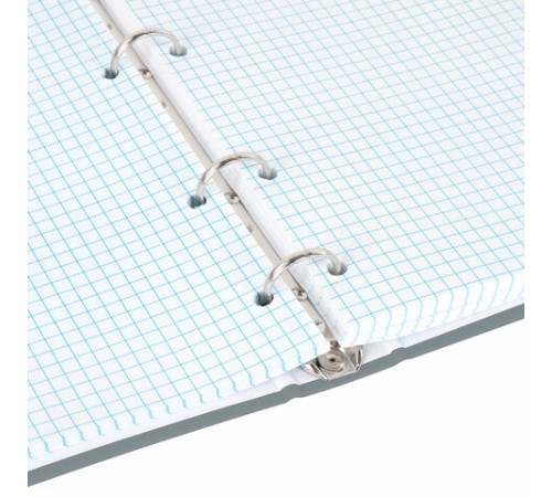 Тетрадь на кольцах А5 175х215 мм, 120 л., твердый картон, матовая ламинация, клетка, BRAUBERG 